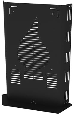 PROTEZIONE STUFA CON DOPPIO PANNELLO PER LA MASSIMA SICUREZZA DEI BAMBINI CONTRO LE USTIONI NUOVO MODELLO (NERO ANTRACITE CON BASE)