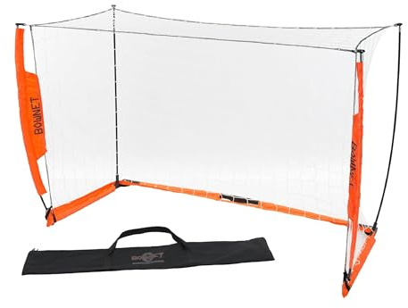 Bownet Portable Soccer Goal – Folding Pop Up Soccer Goal Net for Backyard Training & Practice, Durable Steel Frame, Easy Setup, Carry Bag Included, 4x6 Feet