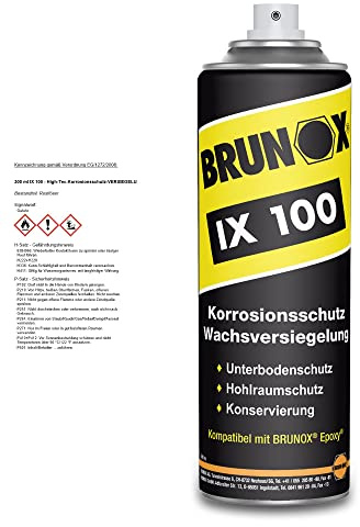 Fasi Sicherheitsprodukte Pflegemittel Packtaschen Korrosionsschutz Brunox IX 100, FA X-100