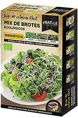 Semillas Batlle Kit Cultivo Fácil - MIX BROTES energéticos - ECO