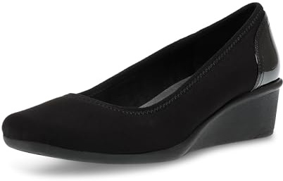 Anne Klein Zapatos de tacón de cuña Wisher para Mujer, Negro, 41 EU