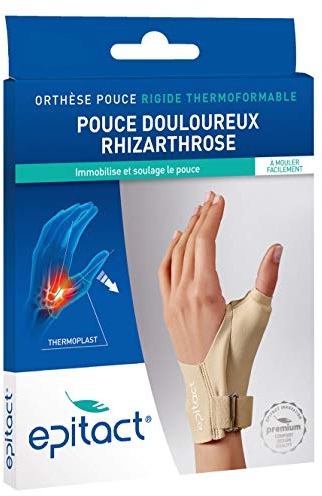 Epitact Orthèse pouce thermoformable rhizarthrose droite taille L