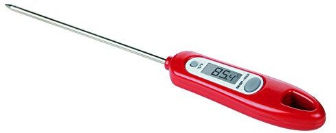 Tescoma 420910 Presto Termometro Digitale, Acciaio Inossidabile, Rosso