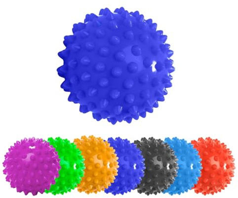 Bola de masaje »Nica« (6 cm de diámetro) en varios colores, para el automasaje de los puntos gatillo. Bola de Lacrosse / rodillo de masaje ideal para el tratamiento localizado de contracturas y nudos similar al entrenamiento de las fascias (rodillo para fascias)
