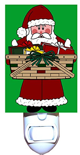 Santas Basket of Gifts Decorative Night Light