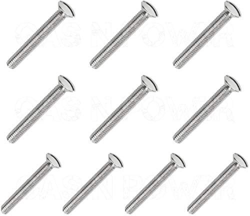 x10 M3.5 x30mm Long Electrical Machine Screws for Light Switch Plug Socket