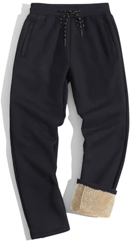 TACVASEN Men's Tracksuit Bottoms Fleece Lined Trousers Winter Thermal Pants