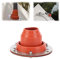 aleawol Hot Tent Stove Jack Passe-tuyau de poêle avec tube en silicone résistant à 300 degrés et base en acier inoxydable, manchon de toit en caoutchouc pour réchaud de camping, poêle de tente