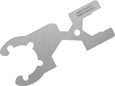 NIMA PRODUCT Gasflaschenschlüssel – Made in Germany – Edelstahl Schlüssel für Gasventil für den Schlüsselbund