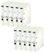 Leitz Qualitäts-Ordner 180°, 10er Pack, A4, schmal, 5,2 cm Rückenbreite, Spezialpapierkaschierung in Leinenprägung, Blauer Engel,Creme Weiß, 10080001