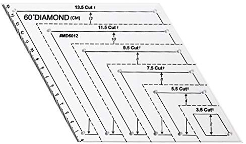 Psdndeww Trasparente Quilting Cucito Patchwork Righello Modello di Misurazione Esagono Fatto a Mano Sarto Forniture Strumenti