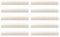 Mtlavishness 10 Pcs 6 String Electric Guitar Replacement Bone Nut Flat Bottom Enhances Tone For Stratocaster And Telecaster Guitars Ideal For Frequent Players And Live (42mm DJ25B)