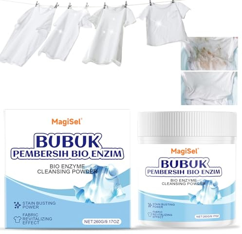 Detersivo in polvere, Detersivo Lavatrice, Formula Concentrata, 260g, Antigrigio Colori Brillanti, Detergente Concentrato per Bucato Ipoallergenico, per Viaggi