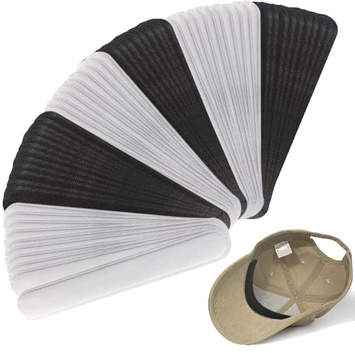 DHER 60 Pcs Protecteur Sueur De Doublure De Chapeau Hat Sweat Liner Ruban De Chapeau Auto-Adhésif À L'Intérieur Réducteur De Taille De Chapeau Bande De Chapeau À L'Intérieur pour Rétrécir