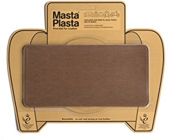 MastaPlasta Self-Adhesive Premium Leather Repair Patch - Tan 20cm x 10cm (8in x 4in). Your All-in-One Instant Upholstery-Quality Leather Repair Kit for Sofas, Car Interiors, Bags & DIY