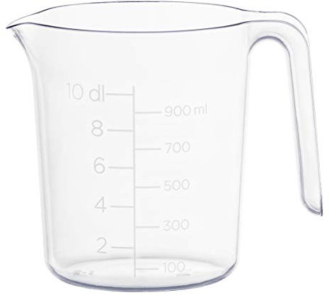 Gastromax 6407-90 - Misurino da 1 litro, in plastica, trasparente, 1 litro