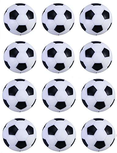 12 Stücke Tischfußball ，Kleiner Ersatz Tischkicke ，Tisch Spiel Fußball Bedarf Tisch Kleine Fußball.