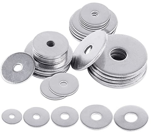Glarks Lot de 100 rondelles plates M6 x 24.7mm en acier inoxydable 304 pour vis de verrouillage
