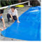 Solarplane Abdeckplane Pool Rechteckige Solar-Poolabdeckung Für Den Bodeneinbau 6 8 10 12 14 16 18 20 Fuß, Blaue, 16 Mm Dicke Luftpolster-Wärmespeicherdecke Pool-Sicherheitsschutz, Wärmedämmfolie ( Si