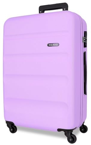 ROLL ROAD Flex Valise Rigide Fabriquée en ABS, Un matériau, Serrure à Combinaison latérale 4 Roues Doubles pour Bagage à Main, Intérieur Pratique avec Un Compartiment