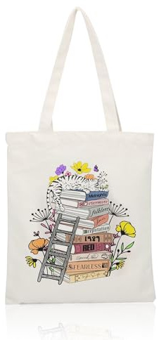 Bolsa de Lona Multicolor - Bolso de Hombro Impreso, Plegable, para Compras y Regalo - Tela Reutilizable, 35 x 40 cm