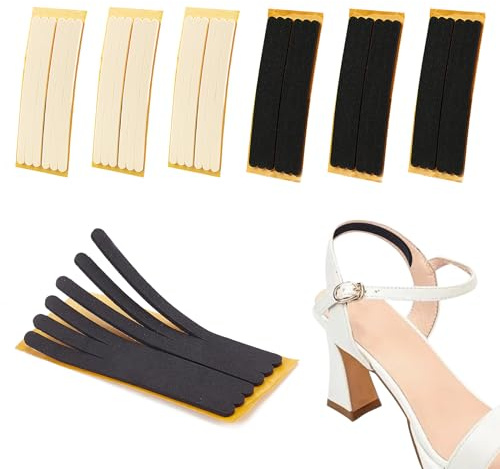 NICENEEDED 6 insert de Coussin pour Sangle de Chaussure., Poignées de Talon Confortables à Bride Arrière, Coussinets de Talon Auto-Adhésifs, Sangles Anti-Glissantes, Protège-Pieds