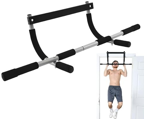 Pull Up Horizontal Bar | Strength Training Pull-up Bars | Door Frame Chin Up Bar | Doorway Pull Up Bar Durable Door Frame Steel Chin Up | Doorway Pullup Bar And Maximum Capacity 300lbs
