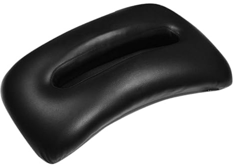 perfk Camilla de espalda Dispositivo para crujir espalda Soporte arqueado Negro Ayuda de entrenamiento ergonómica versátil Dispositivo de tracción para