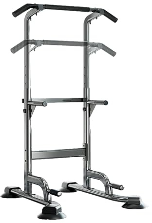 Barra de dominadas ajustable para casa con soporte para la espalda, 6 posiciones de altura (175-240 cm), capacidad de carga de 160 kg y marco de acero, entrenamiento para espalda, vientre y pecho