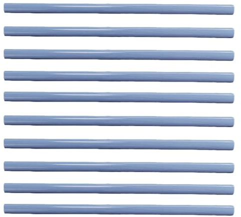 10Pcs 30.5x0.8cm Binding Bars Slide Grip, A4 Plastic Spine Bars, Blue Slide Binders for Home School Office Document Supplies