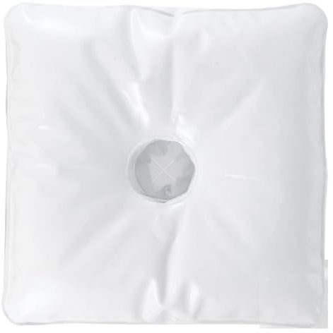 BCOATH Paquet de Lestage pour Parasol Poche à Eau en PVC Blanc 29X29X5 CM Paquet de Lestage pour Base de Parasol Extérieur et Intérieur Accessoire Anti-Vent pour Fixation Stable