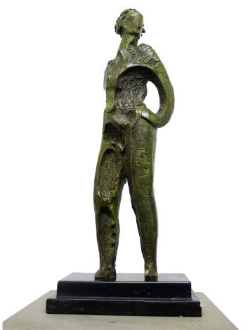 Figura in bronzo - Nudo astratto su base in marmo - firmato da Milo - Bronzo - Marrone - Scultura d'arte moderna Acquistare