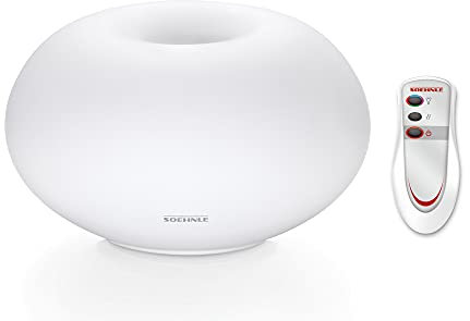 Soehnle Milano Plus Aroma Diffuser mit Fernbedienung, Lufterfrischer mit Beduftung und/oder Beleuchtung, Diffuser mit Farbwechsel und Stopp-Funktion