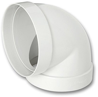 La Ventilazione CCR100B Curva 90° F/F in ABS per Aerazione Canalizzata, diametro 100 mm
