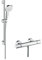 hansgrohe Croma Select E Thermostatset (0,65m, 3 Strahlarten) Weiß/Chrom