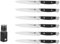 lief + svein German Steel Steak Knife Set. 6 Pc Steak Knives with Block. Premium 1.4116 Stainless Steel Knives with Highly Polished Handles. Sharp Serrated Steak Knives Set of 6. Best Steak Knifes.