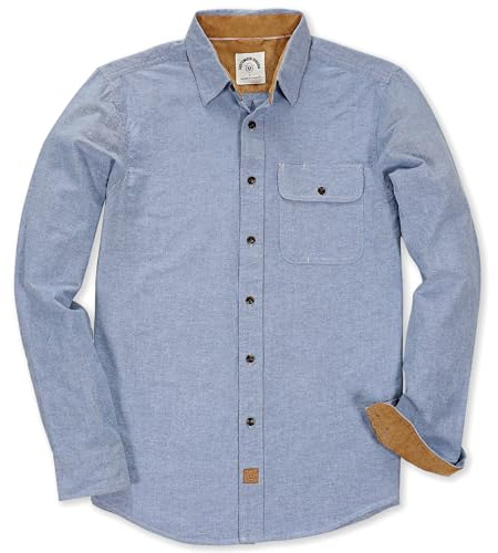 Dubinik® Camicia Flanella Uomo Quadri Camice in Flanella Uomo Regular Fit Casual Cotone Manica Lunga Bottoni Shirt in Pile