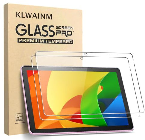 KLWAINM [2 Stück] 10 Zoll Tablet Nur 2023 Schutzfolie Displayschutz 2.5D Ultra-HD 9H Härte Anti-Kratzen Bläschenfrei Panzerfolie Hartglas Schutzglas Glas Folie Film