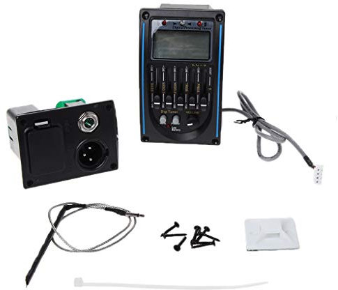 Vorverstärker 5 Bands Klassischer Akustikgitarrenverstärker Blend Tuner Piez Gitarrenvorverstärker