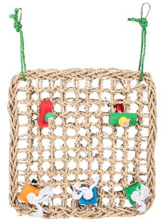 Finken Kanarienvögel Wellensittiche Käfig Barschschaukel Papageienschaukel Hängespielzeug Kletterhängematte Nahrungssuche Aktivitätsnetz Robust