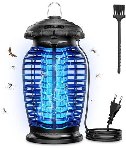 Kfonla Lampe Anti Moustique, Électrique Moustique Killer Puissante,15W 4200V UV Tueur D'Insectes,Anti Insectes Mouche Répulsif,Tueur de Mouches électrique, Répulsif pour Chambre à Coucher et Jardin