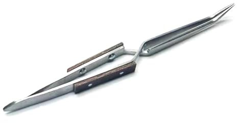 Pinzette per saldatura a croce con chiusura automatica, strumento di riparazione per gioielli, isolato, morsetto per saldatura con punta dritta a gomito