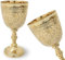 HIGHSTREET NAUTICAL Chalice Solid Brass Vintage Roman Drinking Wine Goblet Vintage Chalice Goblet Wine Cups - Renaissance Medieval Gift. (Antique, Golden)