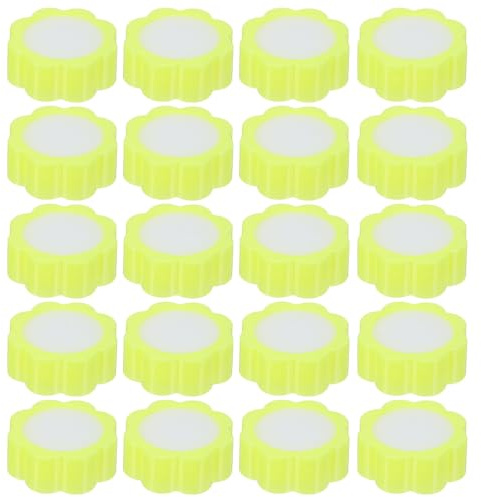 CAXUSD 24pcs Yellow Flower Sponge Finger Moistener for Money Counting Finger Wetting Tool with Non-Slip Grip for Cashiers and Document Sorting