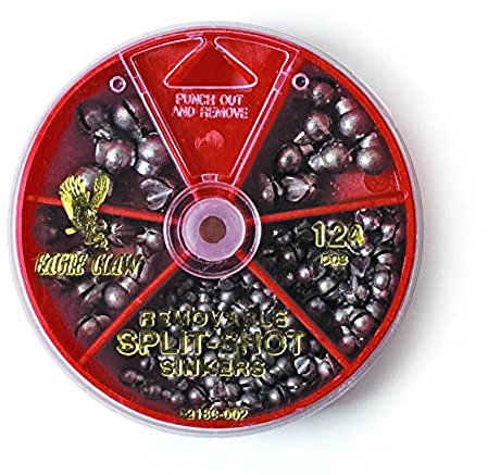 Eagle Claw Sinker Assortment Removable Split-Shot (Per 124)