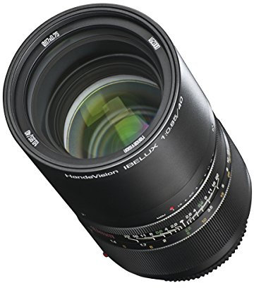 Handevision Ibelux Serienobjektiv 40 mm f/0.85 APS-C – kompatibel mit Fuji X – Foto Objektiv, extrem lichtstark, ideal für Portraits & Low-Light, Ganzmetallgehäuse, integrierte Sonnenblende – Schwarz