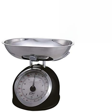 EDM Báscula Cocina mecanica Clasica MAX 5kg Negra