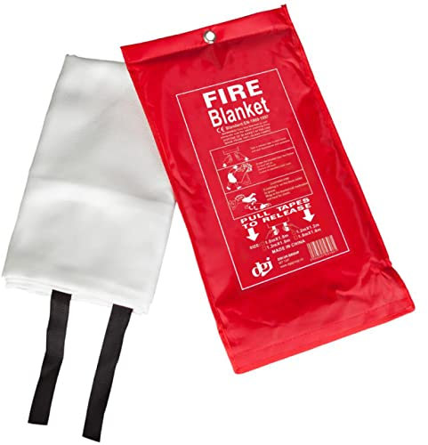 Fire Blanket Fiberglass Fire Emergency Blanket Suppression Flame Emergency Survival Safety For Home Kitchen School Fireplace Grill Car Office Warehouse