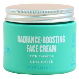 Lucy Bee Organic Radiance Boosting Face Cream, Certified Organic Face Moisturiser, Dermatologically Approved for Sensitive Skin, Vegan, Cruelty-Free, Palm Oil Free, 55ml
