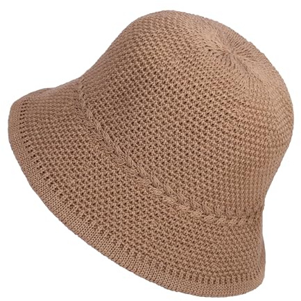 JJDreams Bucket Hat for Women Men,Chapeau tricoté,Chapeau Crochet,Chapeau tricoté pour Femme,Chapeau d'été,Chapeau de pêche Ajustable